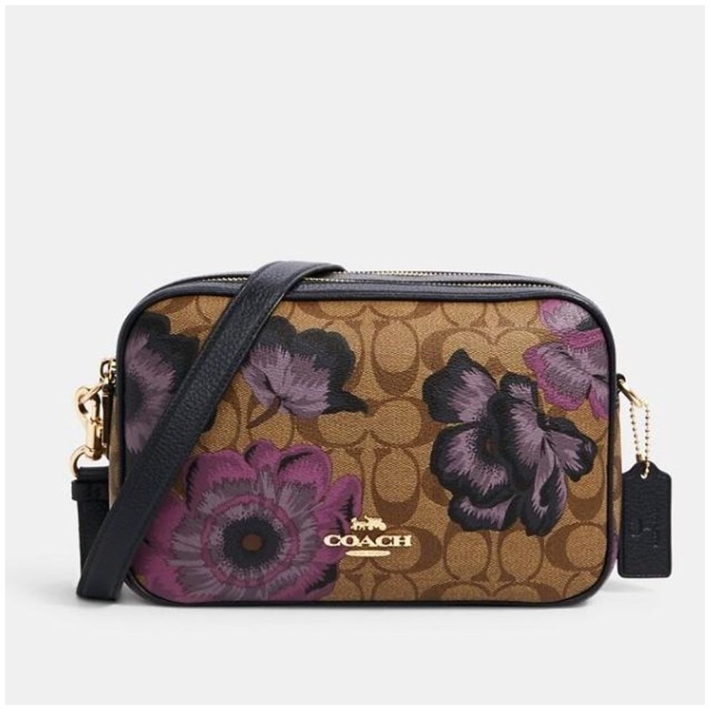 COACH X Kaffe Fassett Print Jes Crossbody Bag in Signature Canvas
